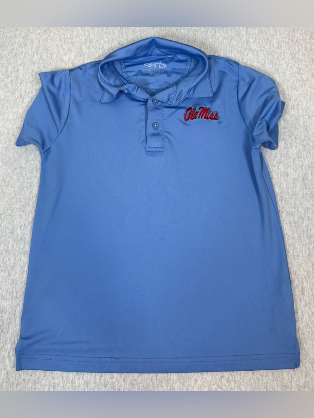 Garb Inc. Ole Miss Performance Polo - Light Blue - Size 5T 💙🏈✨